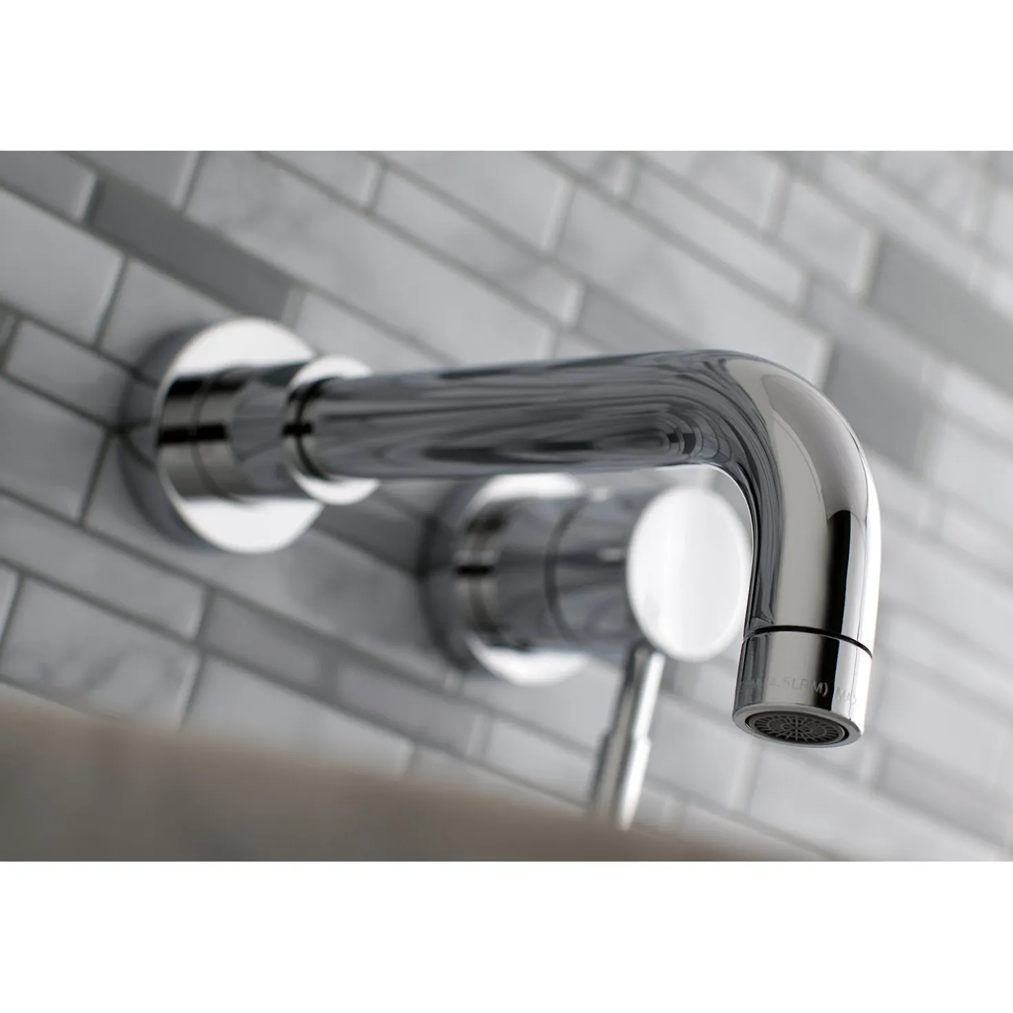 Kingston Brass Concord Single Lever Handle Wall Mount Bathroom Faucet