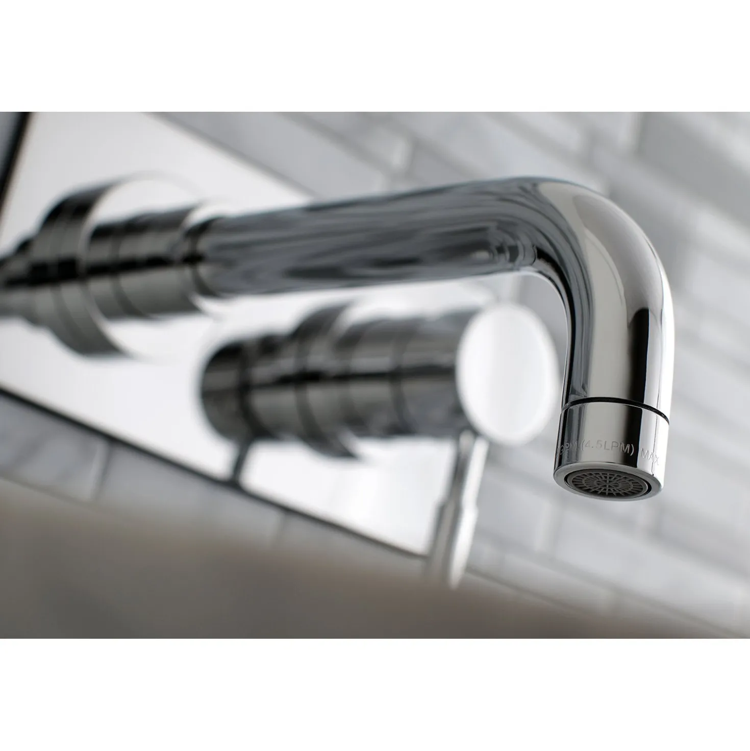 Kingston Brass Concord Single Lever Handle Wall Mount Bathroom Faucet