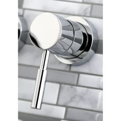 Kingston Brass Concord Single Lever Handle Wall Mount Bathroom Faucet