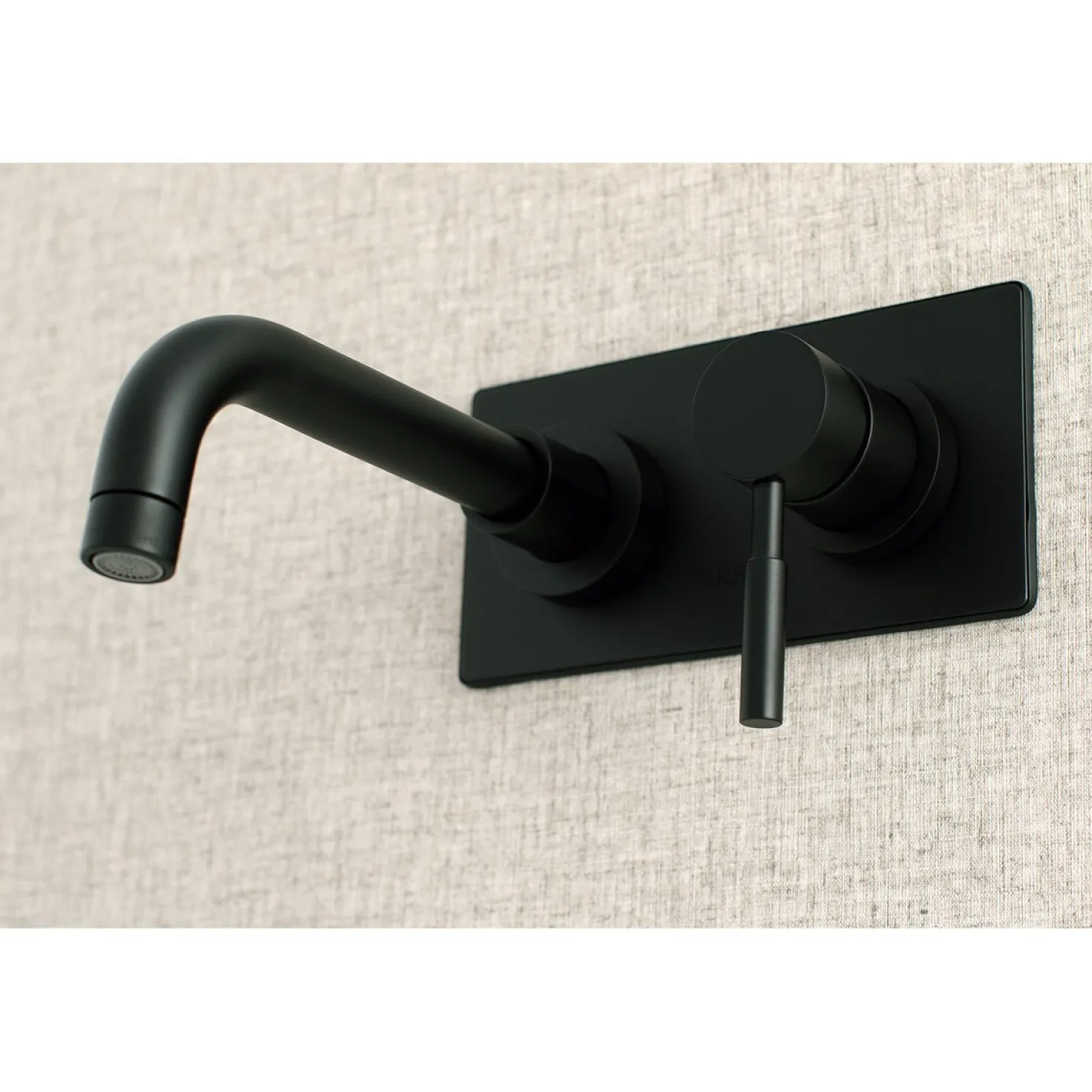 Kingston Brass Concord Single Lever Handle Wall Mount Bathroom Faucet