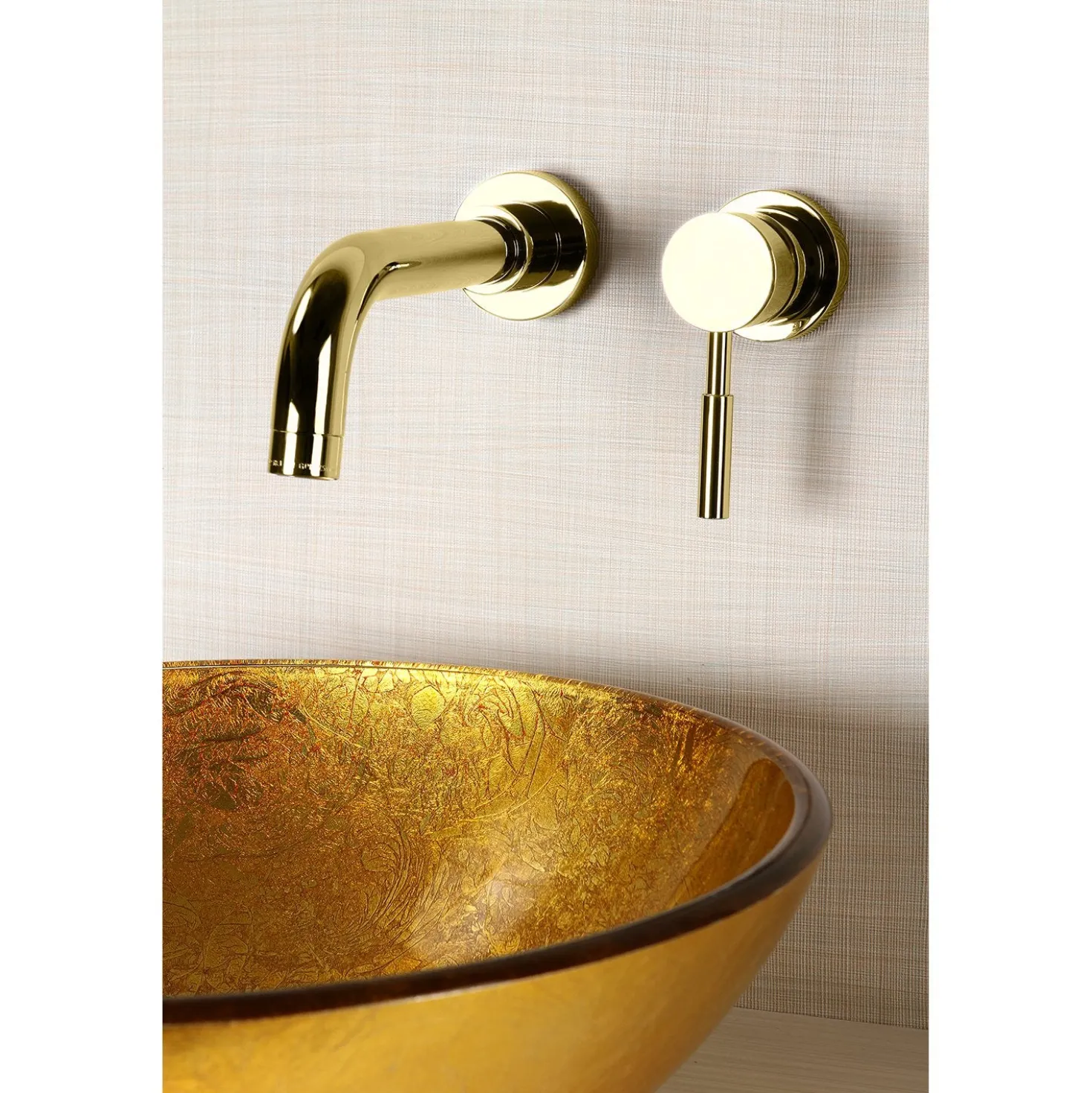 Kingston Brass Concord Single Lever Handle Wall Mount Bathroom Faucet