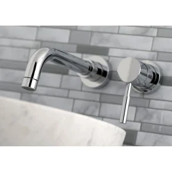 Kingston Brass Concord Single Lever Handle Wall Mount Bathroom Faucet