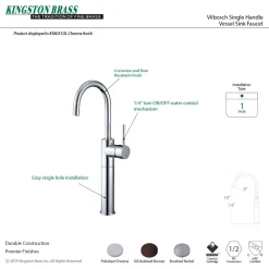 Kingston Brass Concord Single-Handle Vessel Sink Faucet