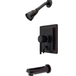 Kingston Brass Concord Single Handle Brass Tub and Shower Faucet