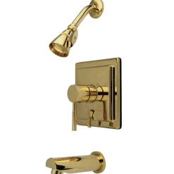 Kingston Brass Concord Single Handle Brass Tub and Shower Faucet