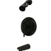 Kingston Brass Concord Single Handle Tub and Shower Faucet in Oil Rubbed Bronze