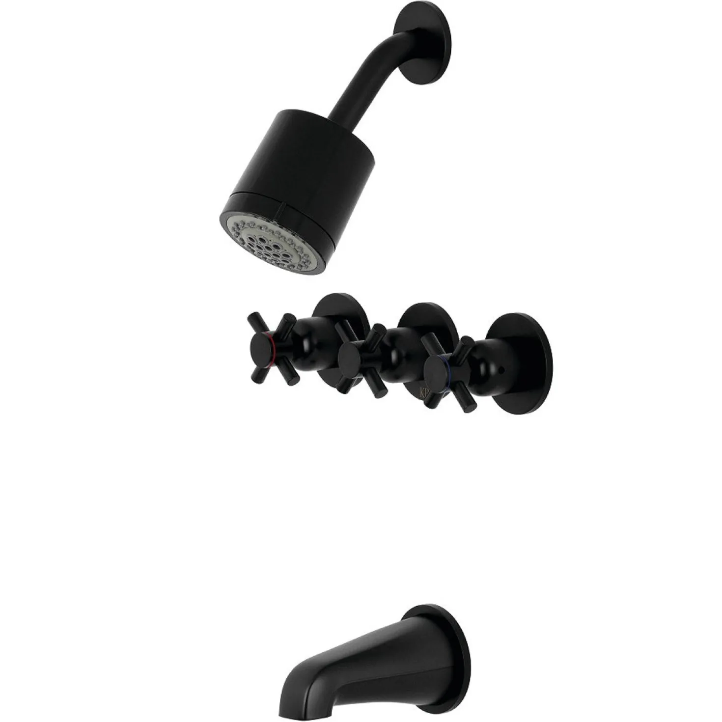 Kingston Brass Concord Three Handles Tub and Shower Faucet