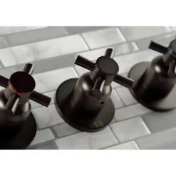 Kingston Brass Concord Three Handles Tub and Shower Faucet