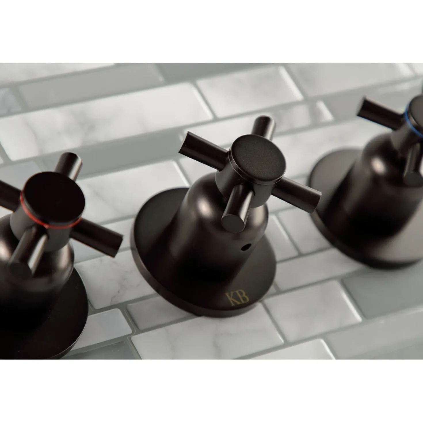 Kingston Brass Concord Three Handles Tub and Shower Faucet