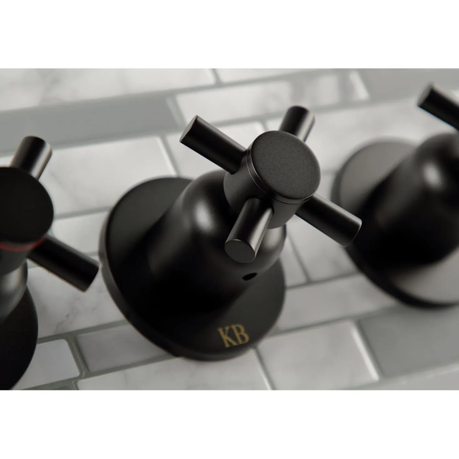 Kingston Brass Concord Three Handles Tub and Shower Faucet