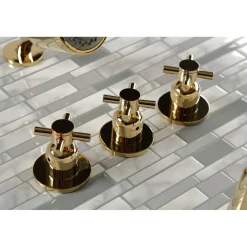 Kingston Brass Concord Three Handles Tub and Shower Faucet