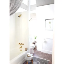 Kingston Brass Concord Three-Handle Tub and Shower Faucet