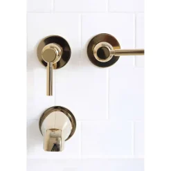 Kingston Brass Concord Three-Handle Tub and Shower Faucet