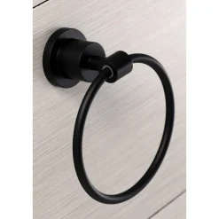 Kingston Brass Concord Towel Ring in Matte Black