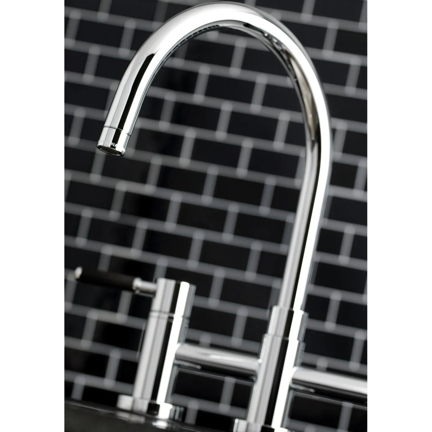 Kingston Brass Concord Two-Handle Bridge Kitchen Faucet with Brass Side Sprayer