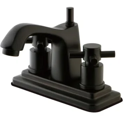 Kingston Brass Concord Two Handle Centerset Lavatory Faucet with Brass Pop-up