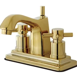 Kingston Brass Concord Two Handle Centerset Lavatory Faucet with Brass Pop-up