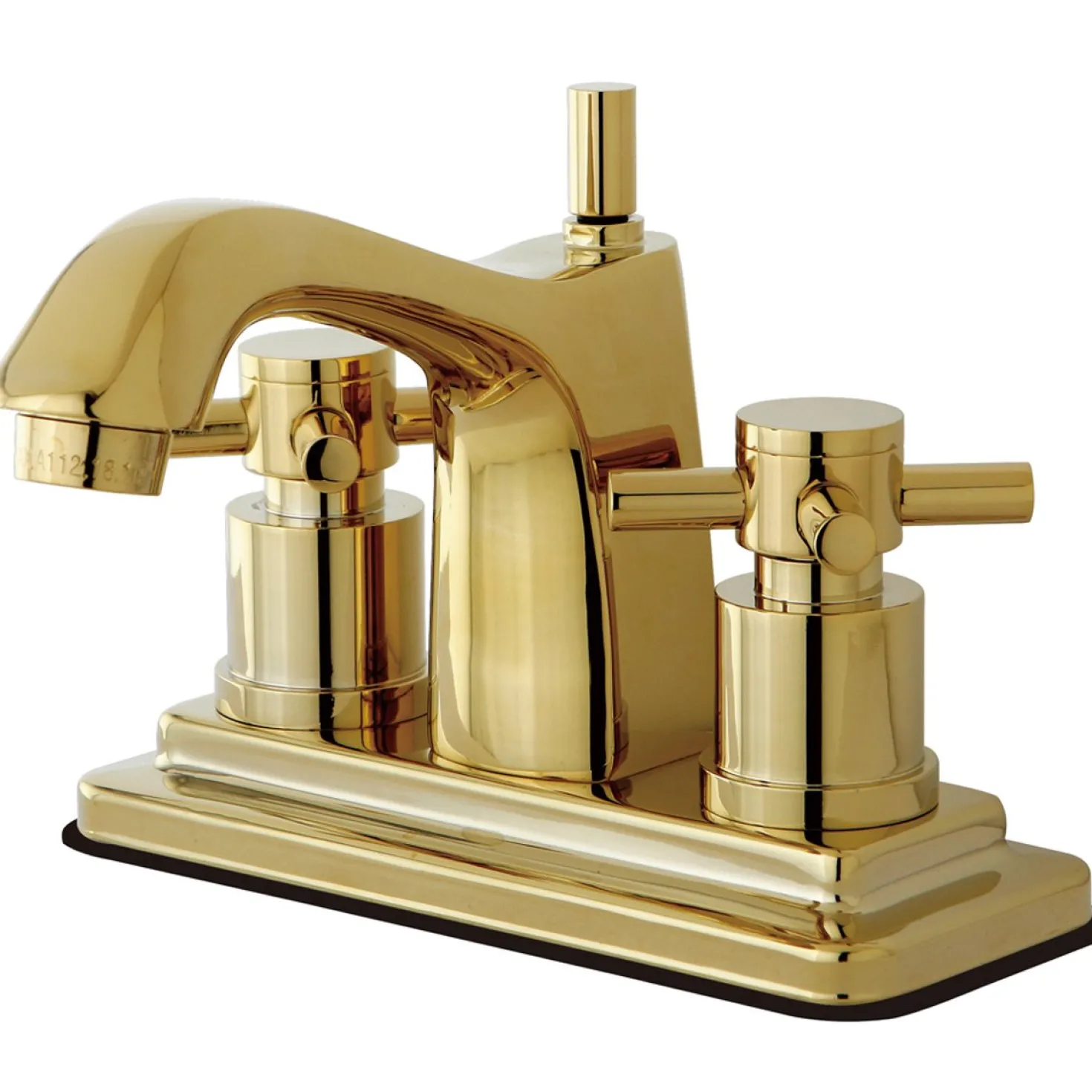 Kingston Brass Concord Two Handle Centerset Lavatory Faucet with Brass Pop-up