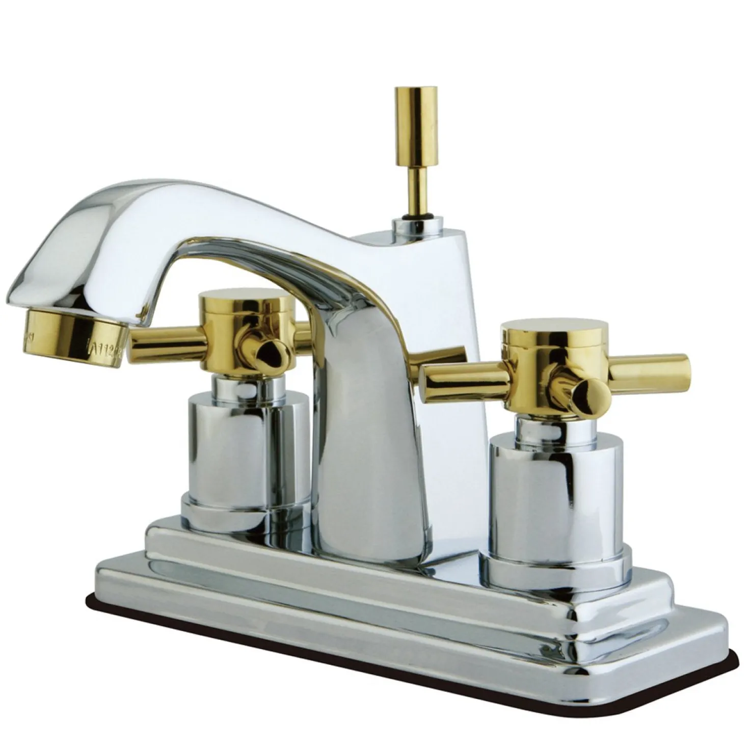 Kingston Brass Concord Two Handle Centerset Lavatory Faucet with Brass Pop-up