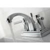 Kingston Brass Concord Two Handle 4" Centerset Lavatory Faucet with Brass Pop-up