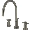 Kingston Brass Concord Two Handle Widespread Lavatory Faucet with Brass Pop-up