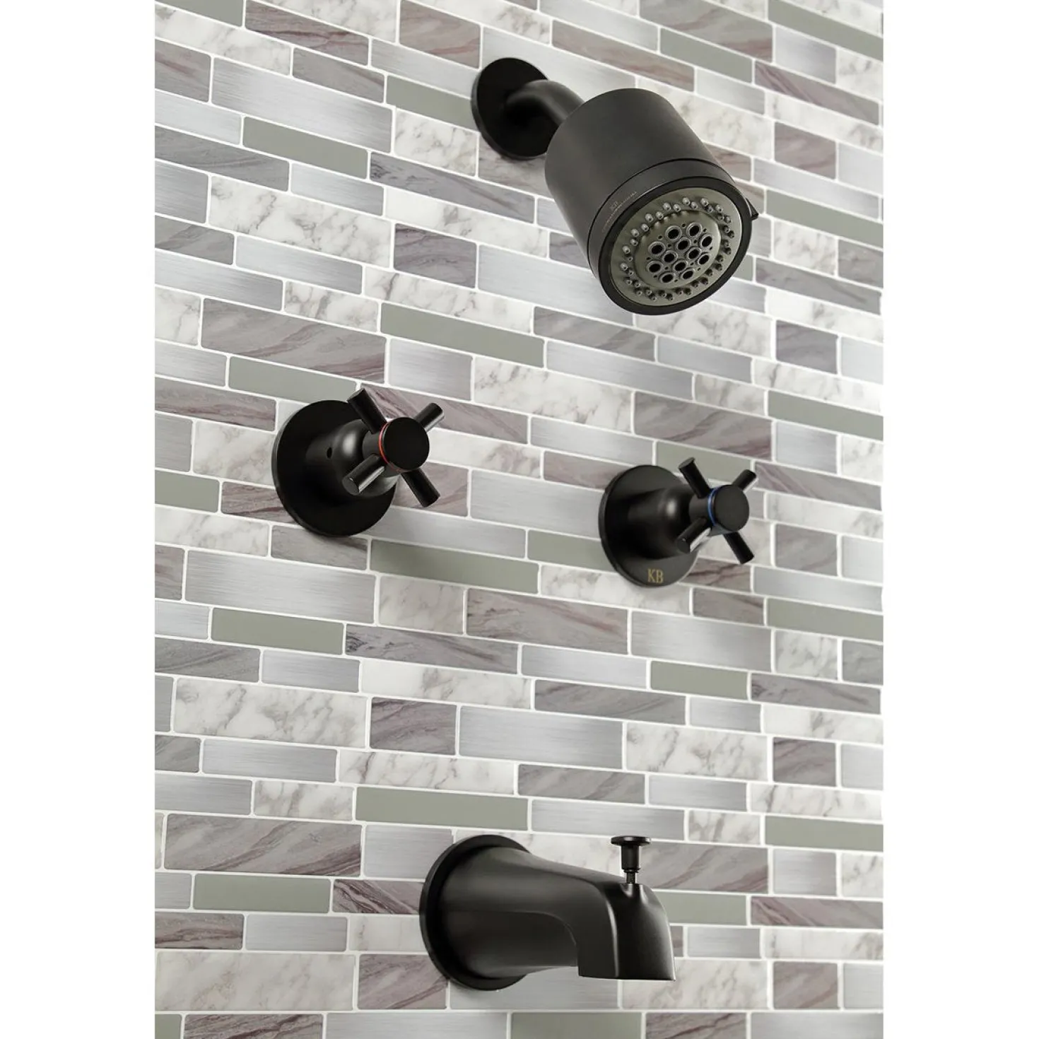 Kingston Brass Concord Two Handles Tub and Shower Faucet