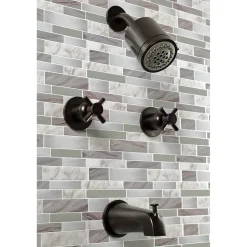 Kingston Brass Concord Two Handles Tub and Shower Faucet