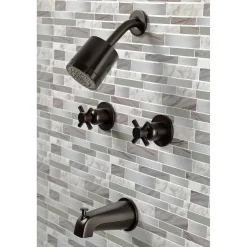 Kingston Brass Concord Two Handles Tub and Shower Faucet