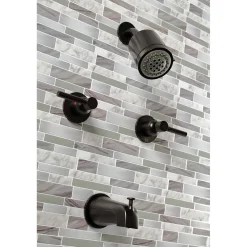 Kingston Brass Concord Two-Handle Tub and Shower Faucet