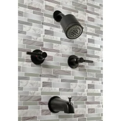 Kingston Brass Concord Two-Handle Tub and Shower Faucet