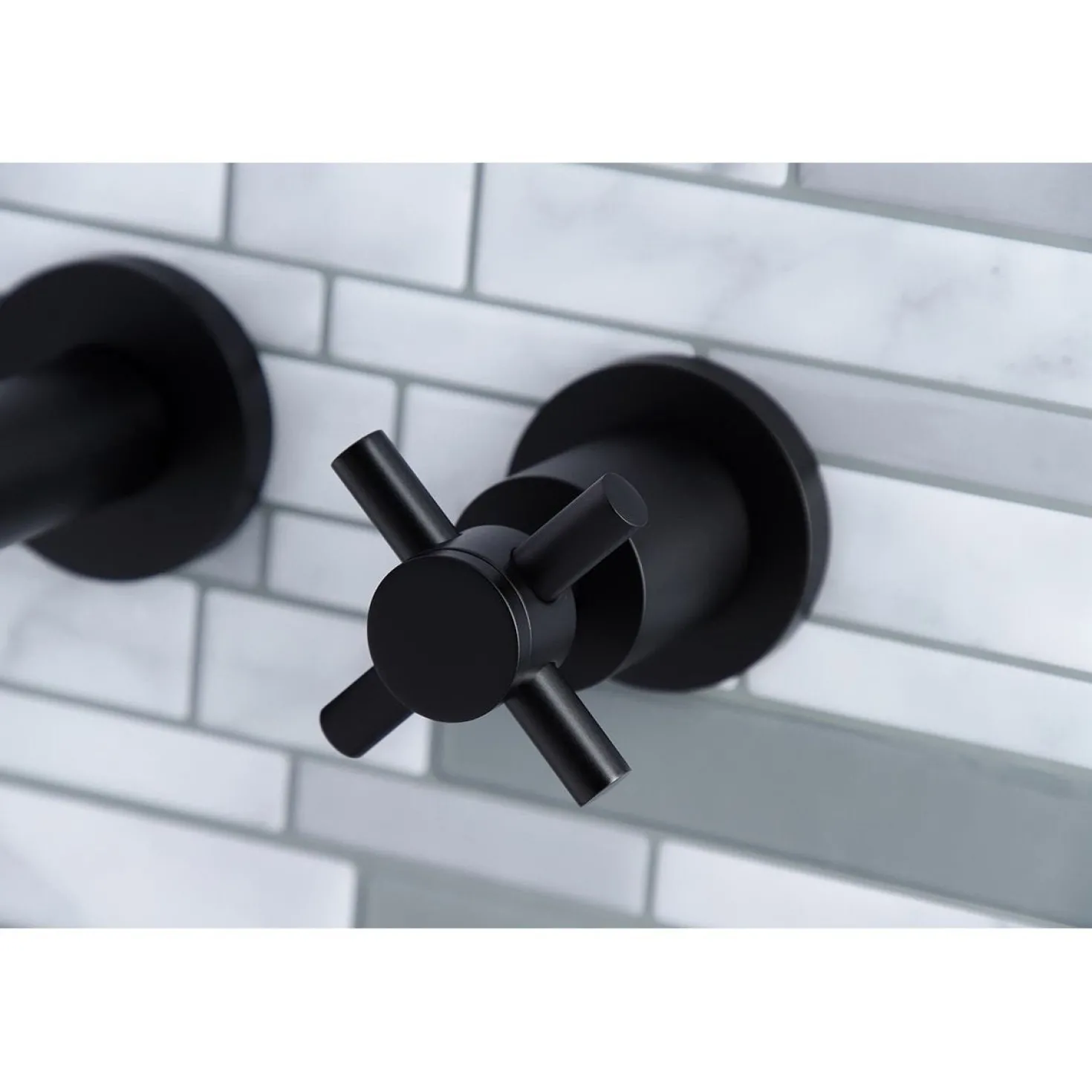 Kingston Brass Concord Two Handles Wall Mount Roman Tub Faucet