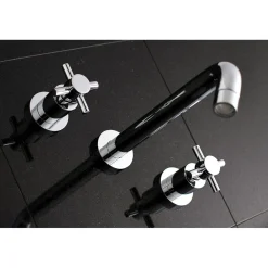Kingston Brass Concord Two Handles Wall Mount Roman Tub Faucet
