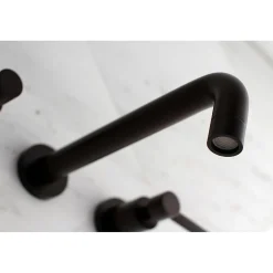 Kingston Brass Concord Two-Handle Wall Mount Roman Tub Faucet
