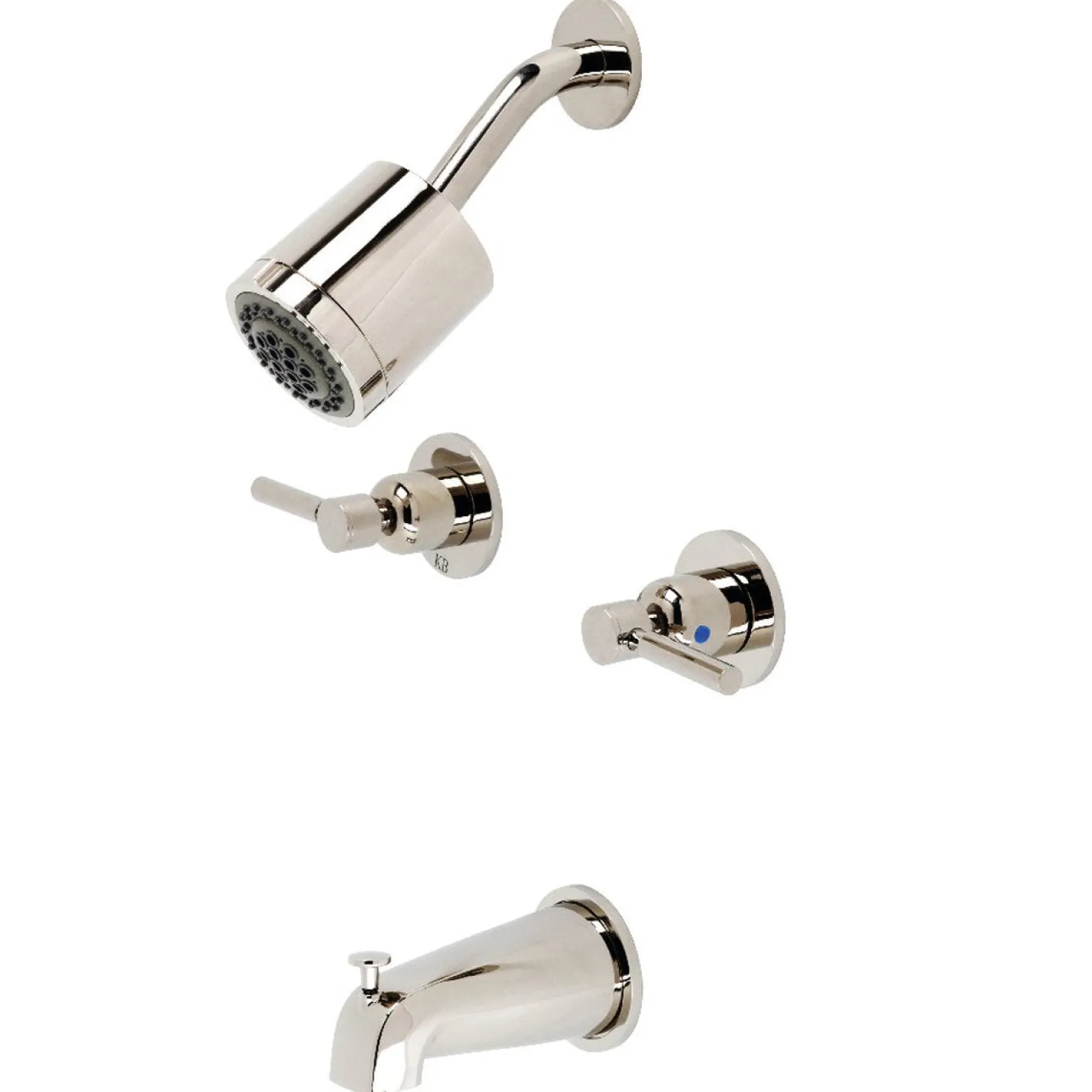 Kingston Brass Concord Two-Handle 7.13" x 14.13" Tub and Shower Faucet