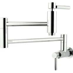 Kingston Brass Concord Wall Mount Single Hole Pot Filler Kitchen Faucet