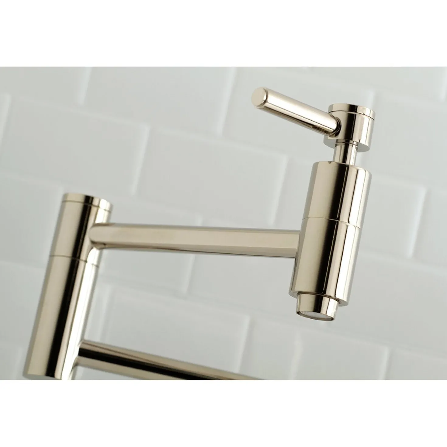 Kingston Brass Concord Wall Mount Single Hole Pot Filler Kitchen Faucet