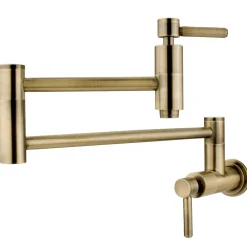 Kingston Brass Concord Wall Mount Single Hole Pot Filler Kitchen Faucet