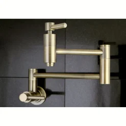 Kingston Brass Concord Wall Mount Single Hole Pot Filler Kitchen Faucet