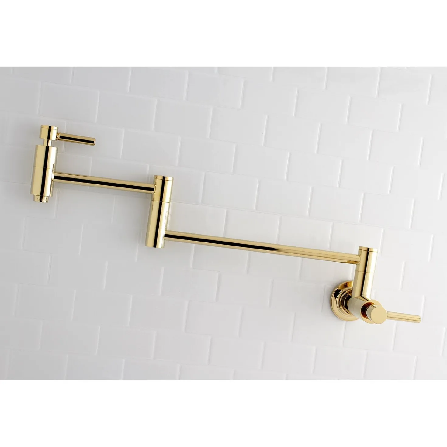 Kingston Brass Concord Wall Mount Single Hole Pot Filler Kitchen Faucet