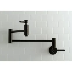 Kingston Brass Concord Wall Mount Single Hole Pot Filler Kitchen Faucet