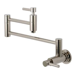 Kingston Brass Concord Wall Mount Single Hole Pot Filler Kitchen Faucet