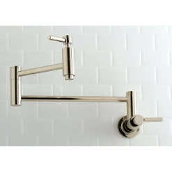 Kingston Brass Concord Wall Mount Single Hole Pot Filler Kitchen Faucet
