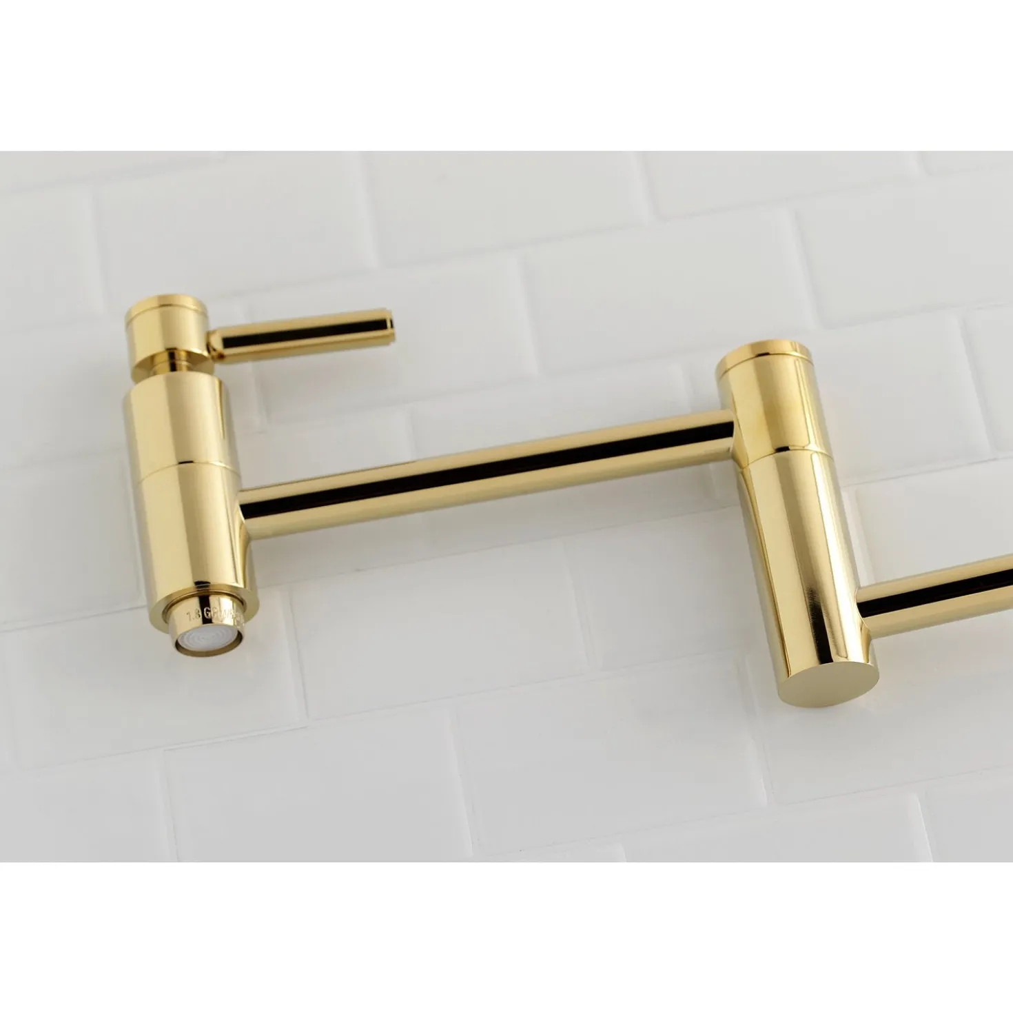 Kingston Brass Concord Wall Mount Single Hole Pot Filler Kitchen Faucet