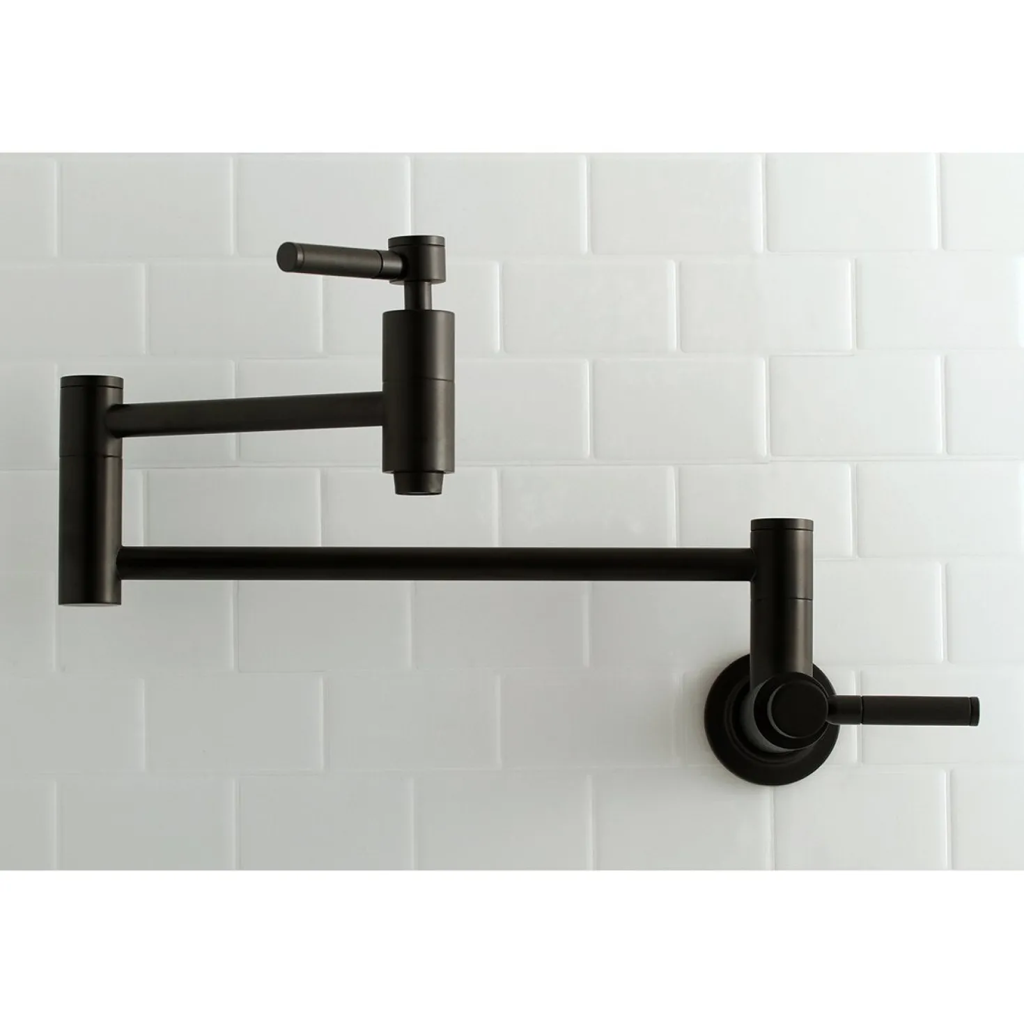 Kingston Brass Concord Wall Mount Pot Filler Kitchen Faucet