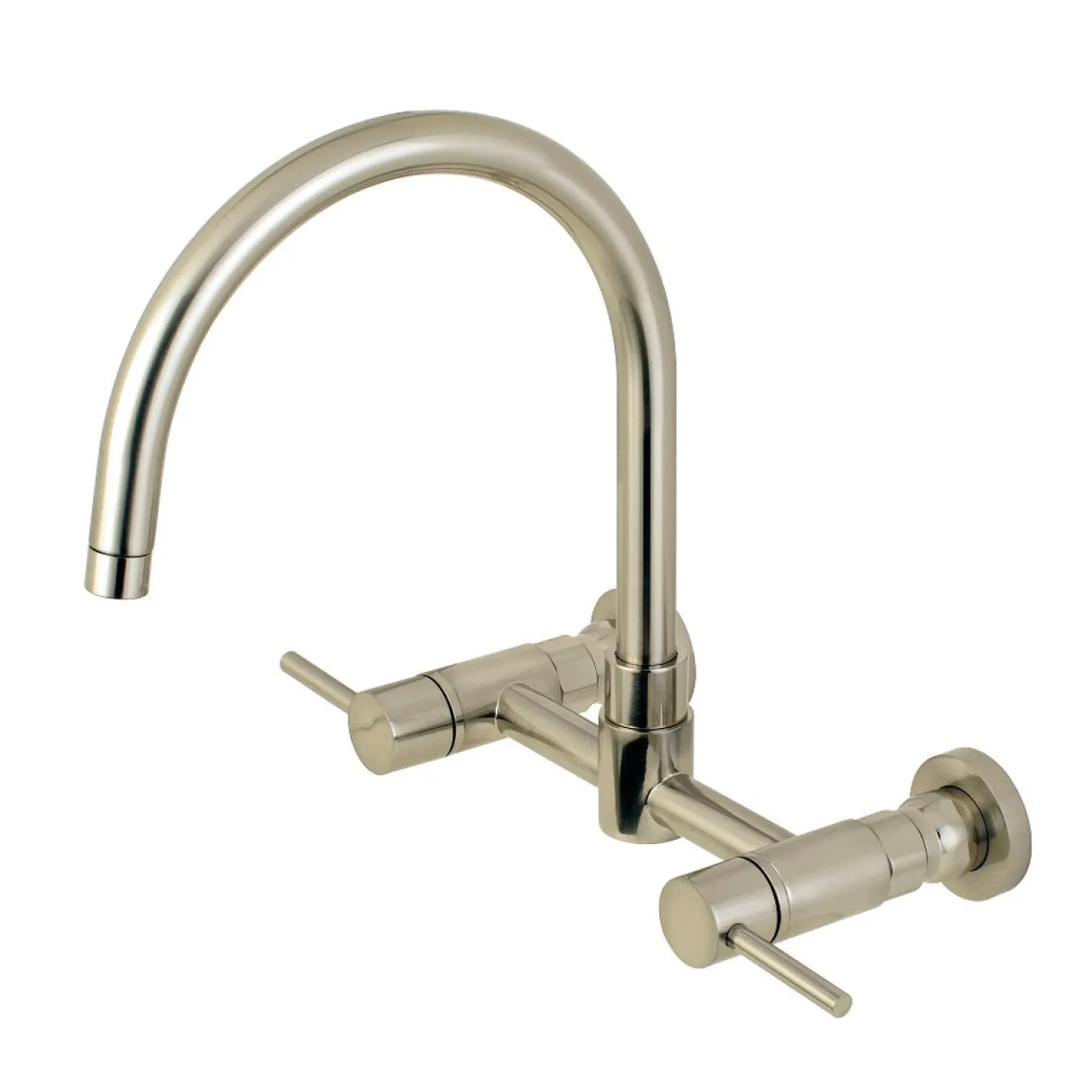 Kingston Brass Concord Wall Mount 8-Inch Centerset Kitchen Faucet