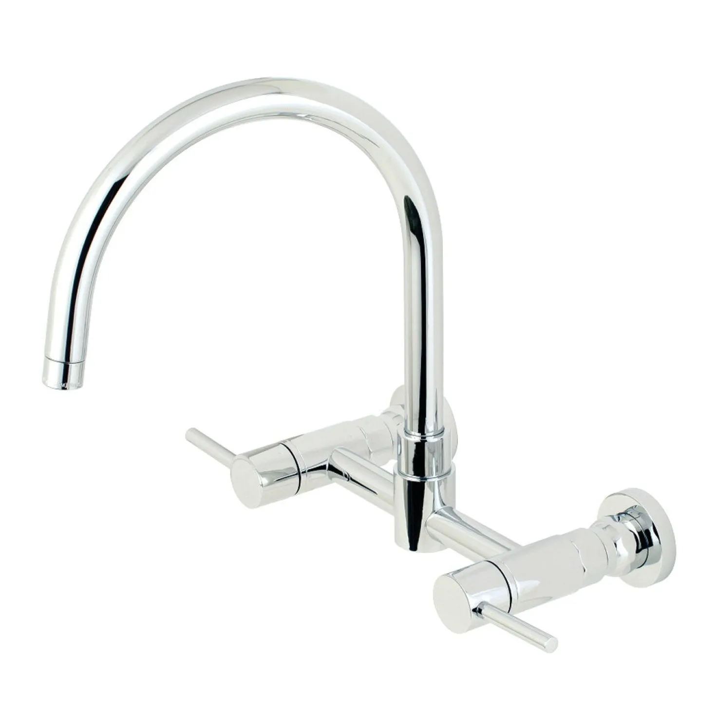Kingston Brass Concord Wall Mount 8-Inch Centerset Kitchen Faucet