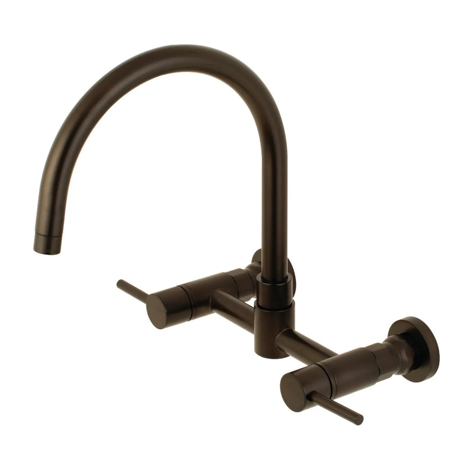 Kingston Brass Concord Wall Mount 8-Inch Centerset Kitchen Faucet