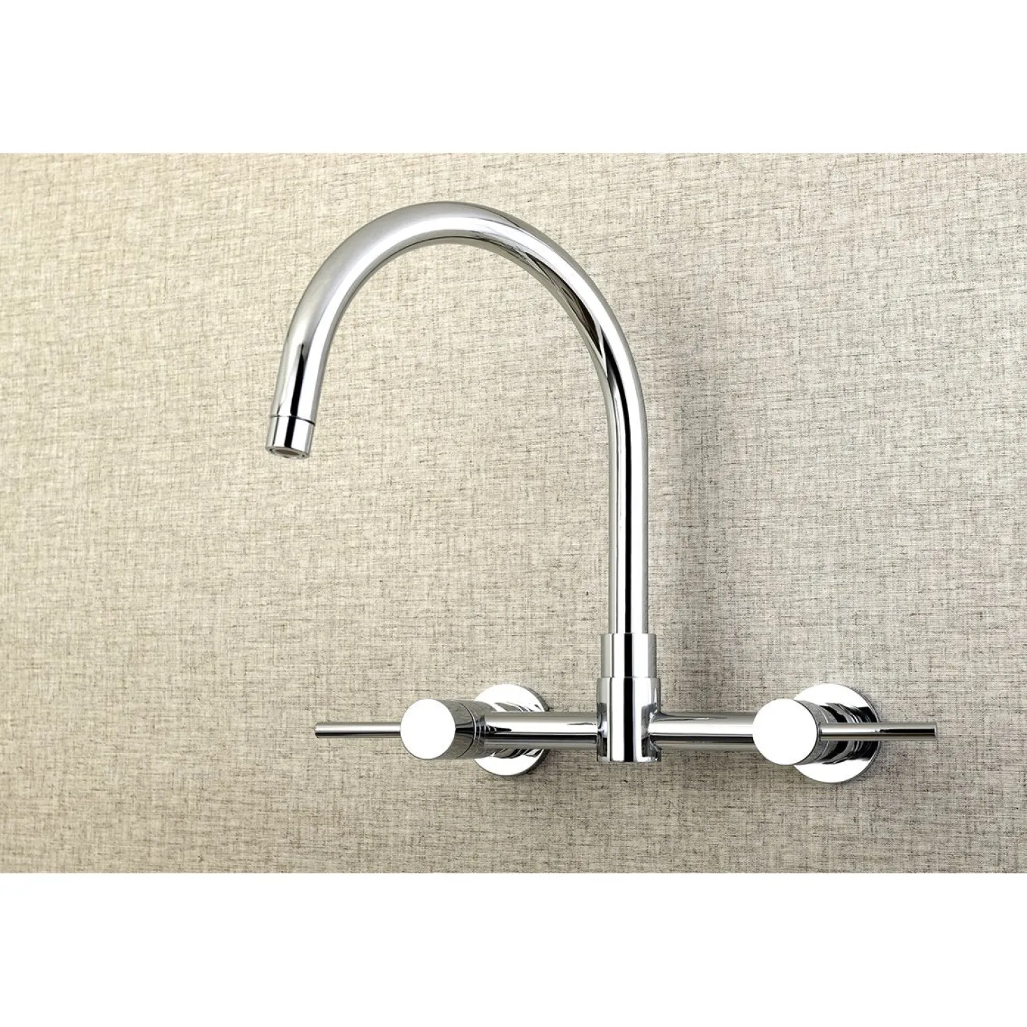 Kingston Brass Concord Wall Mount 8-Inch Centerset Kitchen Faucet