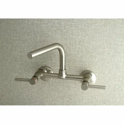 Kingston Brass Concord Wall Mount 8-Inch Adjustable Center Kitchen Faucet
