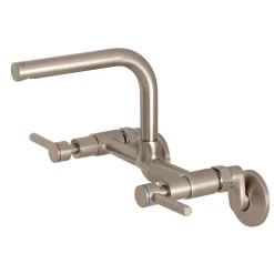 Kingston Brass Concord Wall Mount 8-Inch Adjustable Center Kitchen Faucet